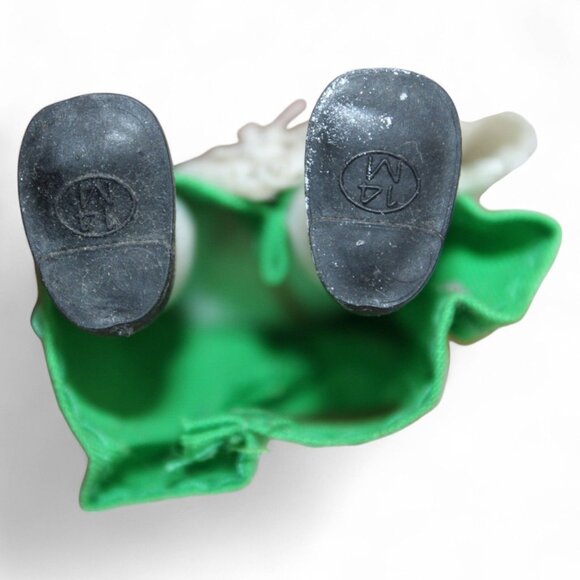 Vintage Irish Nationality Doll In Green Dress & Apron With Blonde Braids - Picture 6 of 7